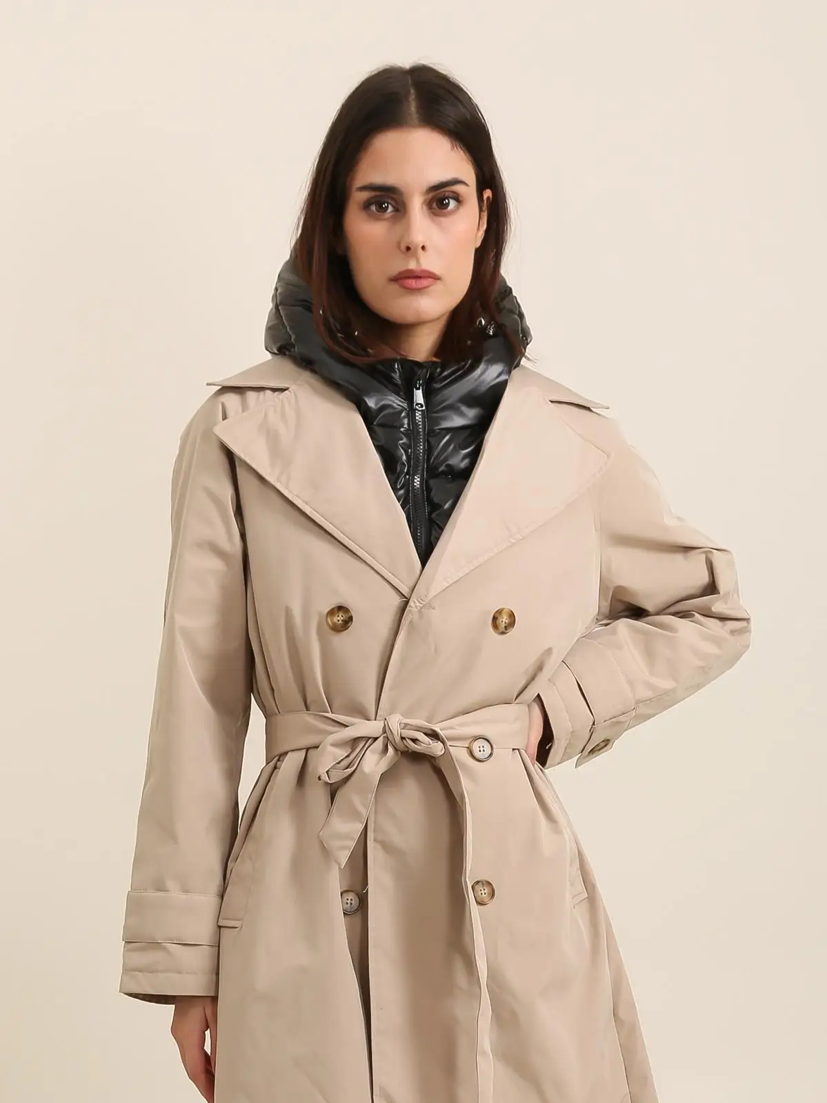 Attrait Paris – Capuche doudoune réversible – Fourée léopard – Image 2