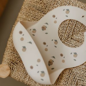 Zakuw – Bavoir en silicone – Abricots