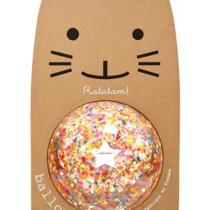 Ratatam – Ballon confetti multicolor grand