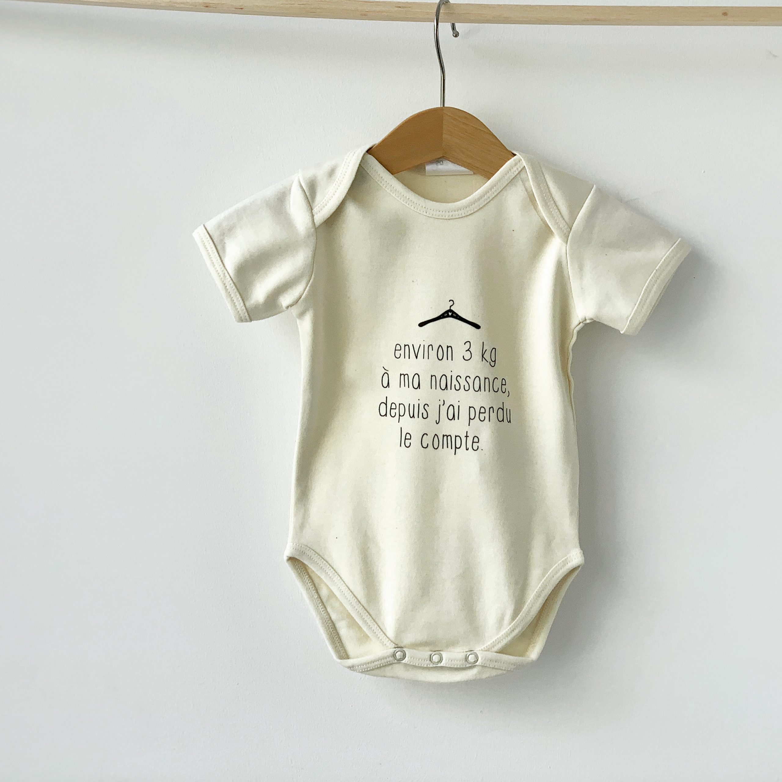 Nuage Chantilly – Body »Environ 3kg à la naissance » – 0/3 mois