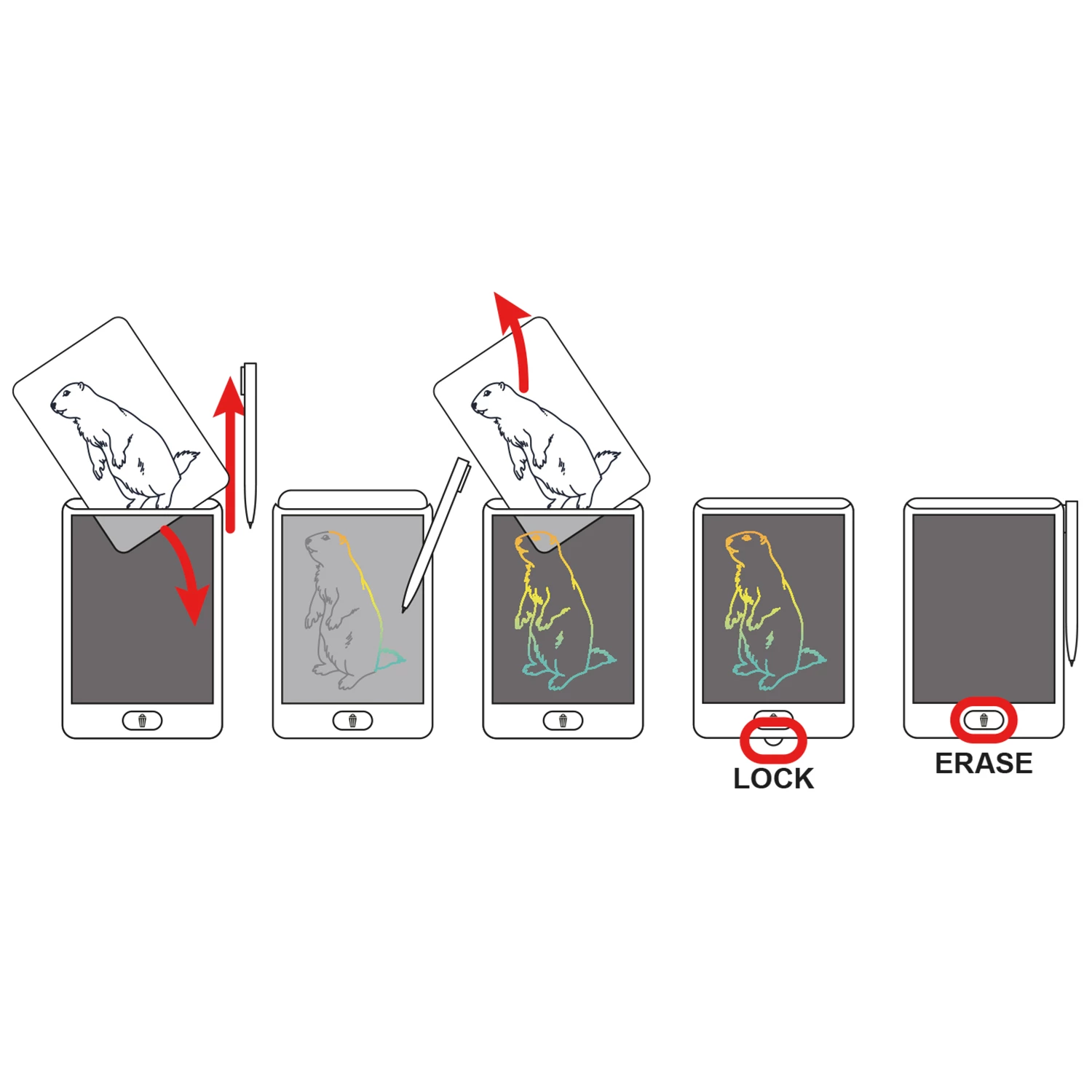 Kidywolf – Tableau design lumineux – Wild Animals – Image 2