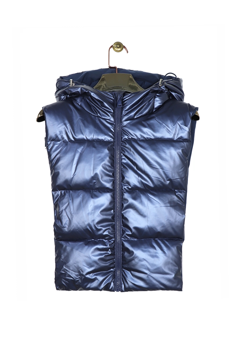 Attrait Paris – Capuche doudoune réversible – Bleue