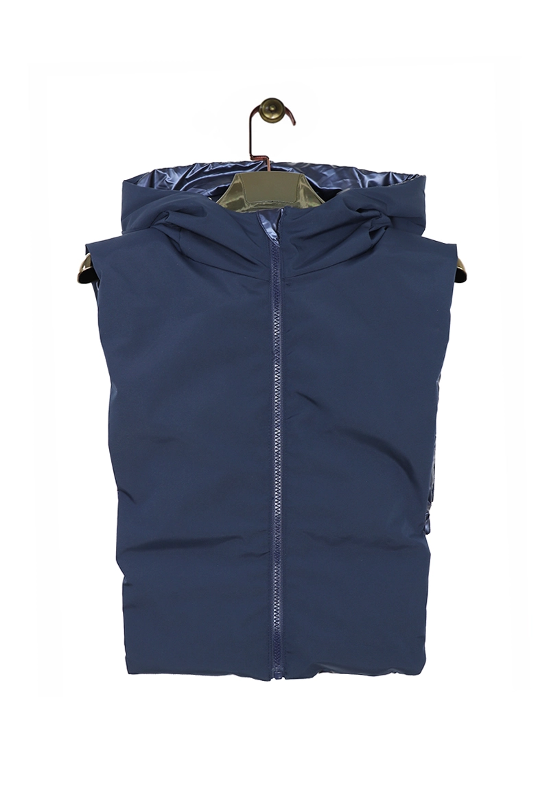 Attrait Paris – Capuche doudoune réversible – Bleue – Image 2