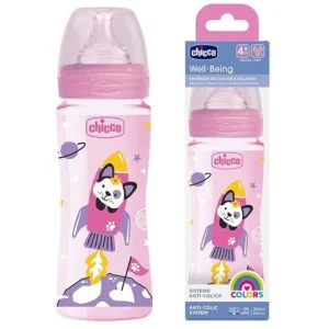 chic biberon en plastique 330ml girl