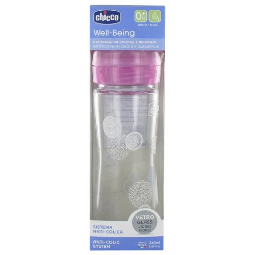 Biberon en verre 0 mois 240ml – Chicco