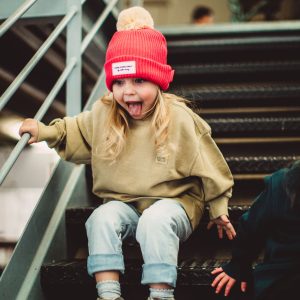 Hello Hossy – Bonnet – Color Block Framboise