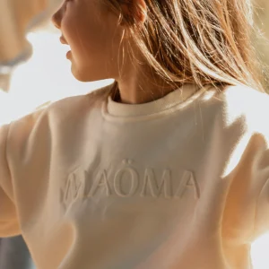 Crewneck terry pour enfant MAÖMA - Crème