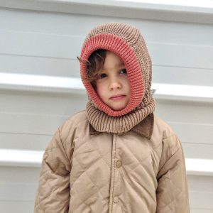 Poule Party – Cagoule Enfant Marron et Terracotta