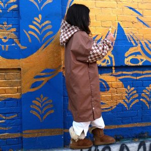 Poule Party – Poncho de Pluie – Damier