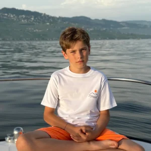 LMN- T-shirt blanc pour enfant