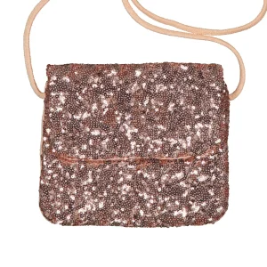 Luciole et petit pois – Sac à main tissu – Paillettes Rose