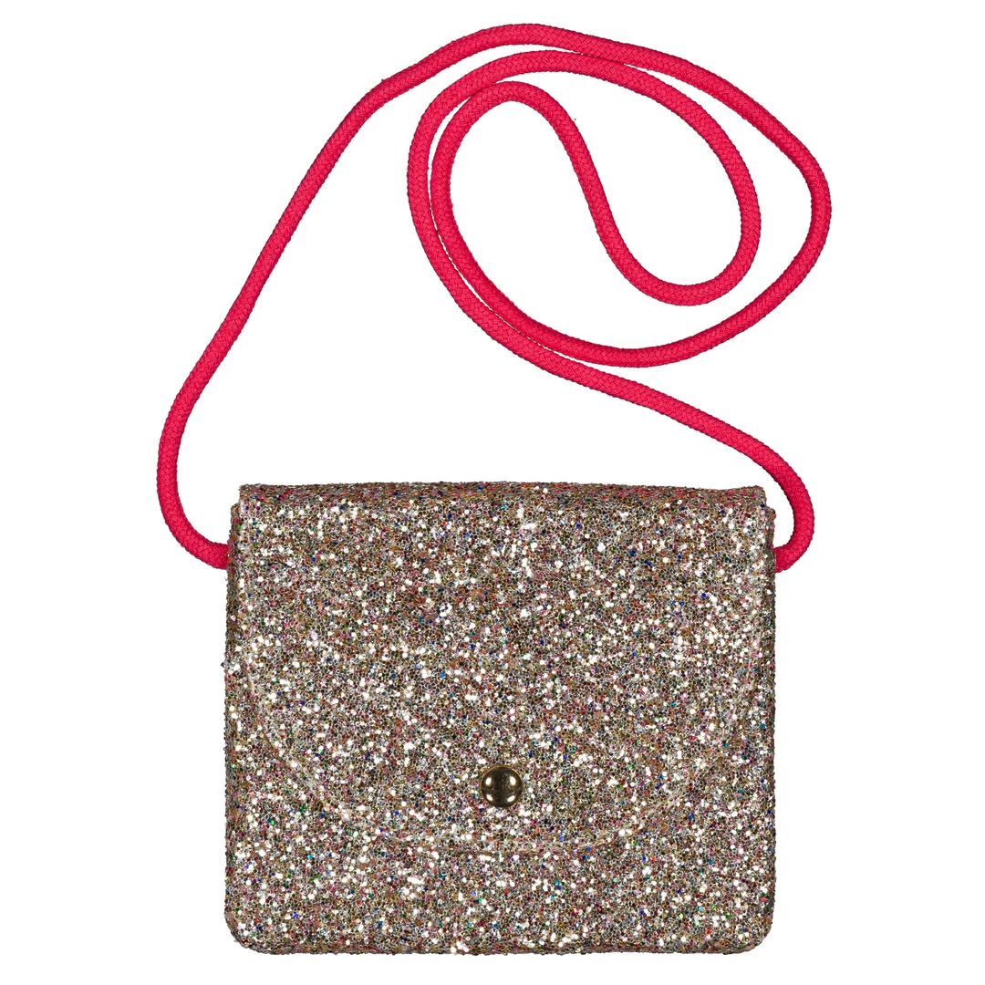 Luciole et petit pois – Sac à main sequins – Paillettes Or