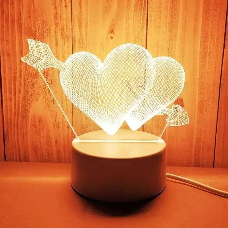 Lampe 3D Fleche De Cupidon – Image 2
