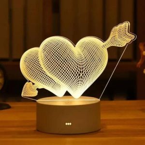 Lampe 3D Fleche De Cupidon