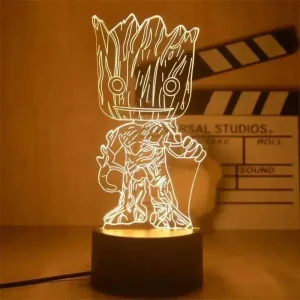 Lampe 3D LED Baby Groot