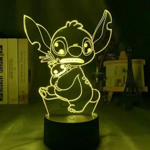 Lampe 3D LED Stitch Doudou