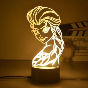 Lampe 3D Led Reine Des Neiges