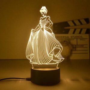 Lampe 3D Lumineuse Princesse