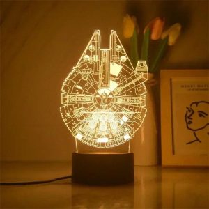 Lampe 3D Millennium Falcon
