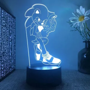 Lampe 3D Sonic Au Téléphone