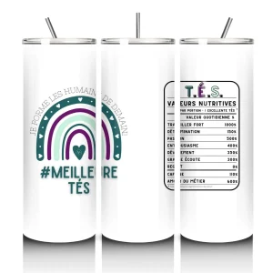 Gobelet isolant 20 oz - MEILLEUR(E) TÉS (éducateur/trice spécialisé(e))