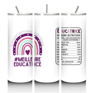 Gobelet isolant 20 oz - MEILLEUR(E) ÉDUCATEUR(RICE)