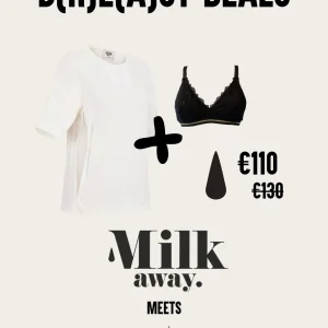 1 soutien-gorge Kallisto + 1 t-shirt d'allaitement Milk Away: Les essentiels pour un allaitement serein
