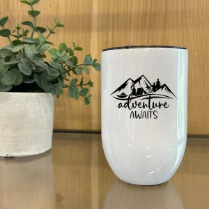 Verre à vin isotherme - ADVENTURE AWAITS