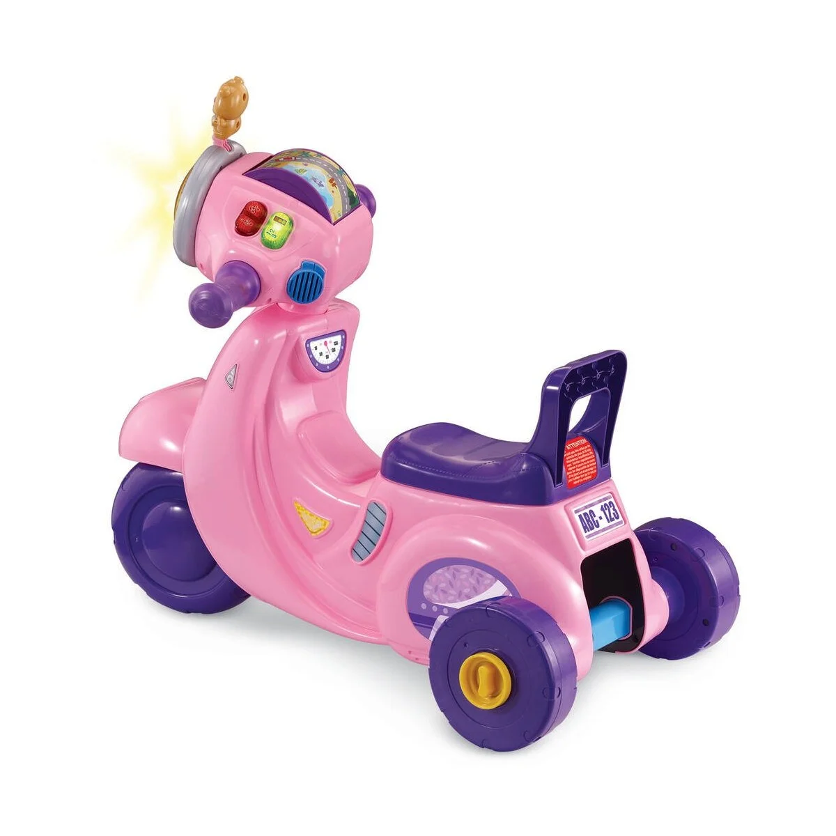Porteur scooter interactif 3 en 1 rose – Vtech – Image 3