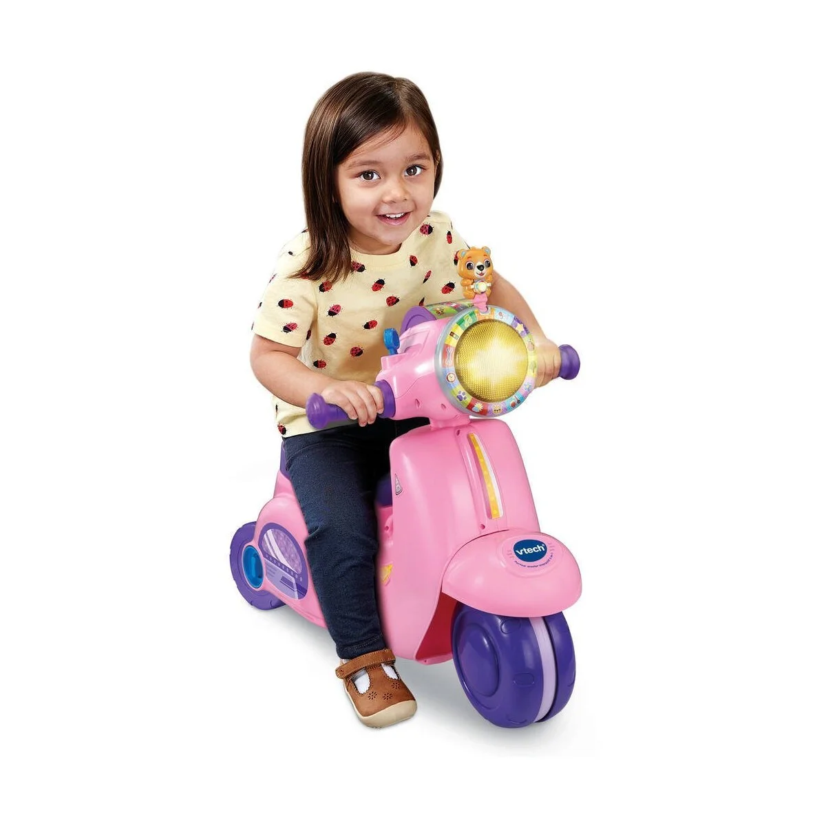 Porteur scooter interactif 3 en 1 rose – Vtech – Image 2