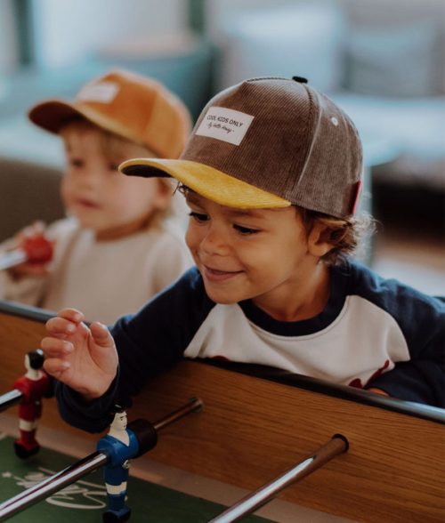 Hello Hossy – Casquette velours – Sweet Dark Grey 9-18 mois