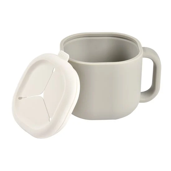 Tasse à goûter en silicone – Gris velour – Béaba
