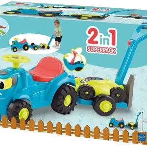Tracteur remorque +Tondeuse – Écoiffier