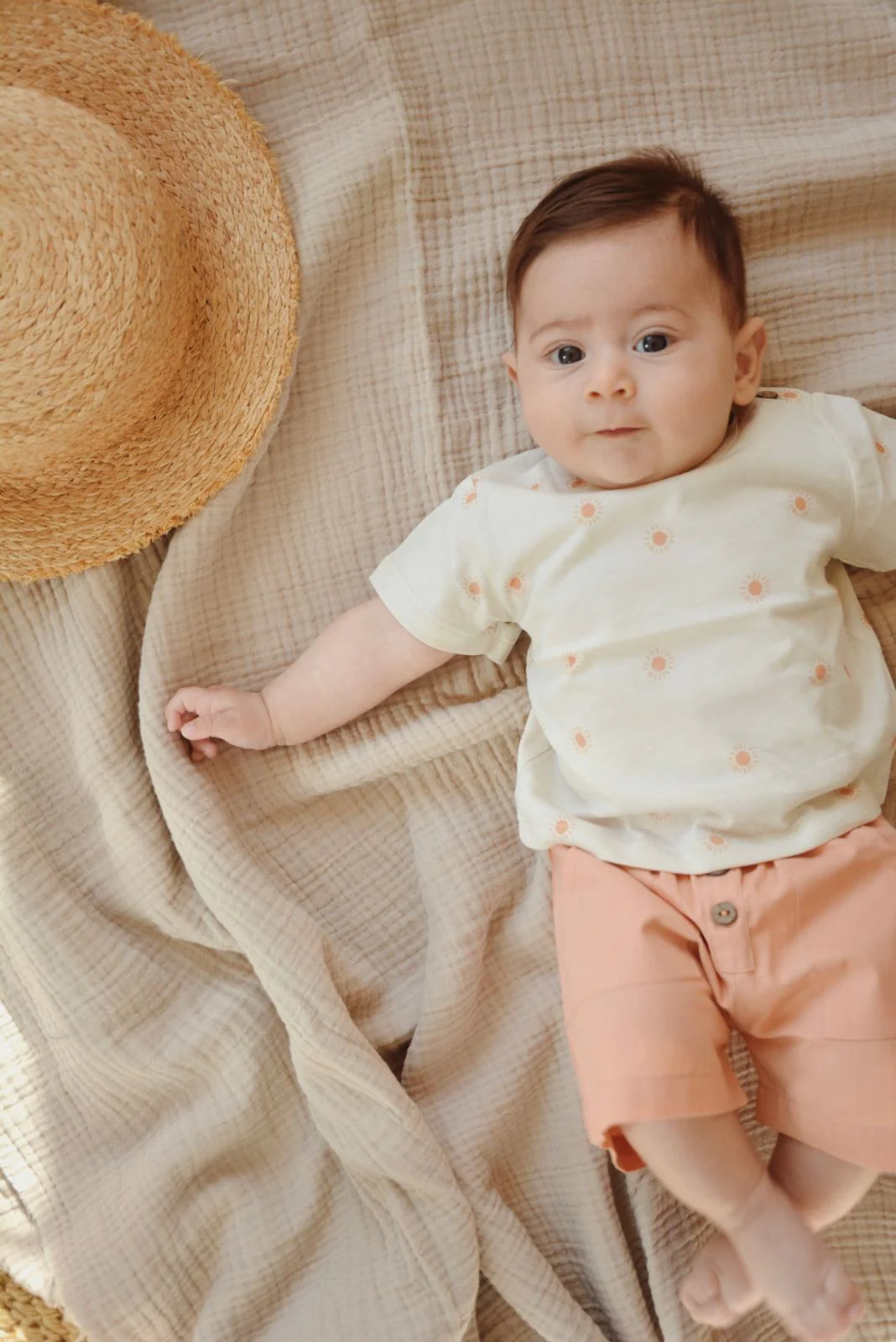 Eli & Nev – T-shirt – Soleil 1-3 mois