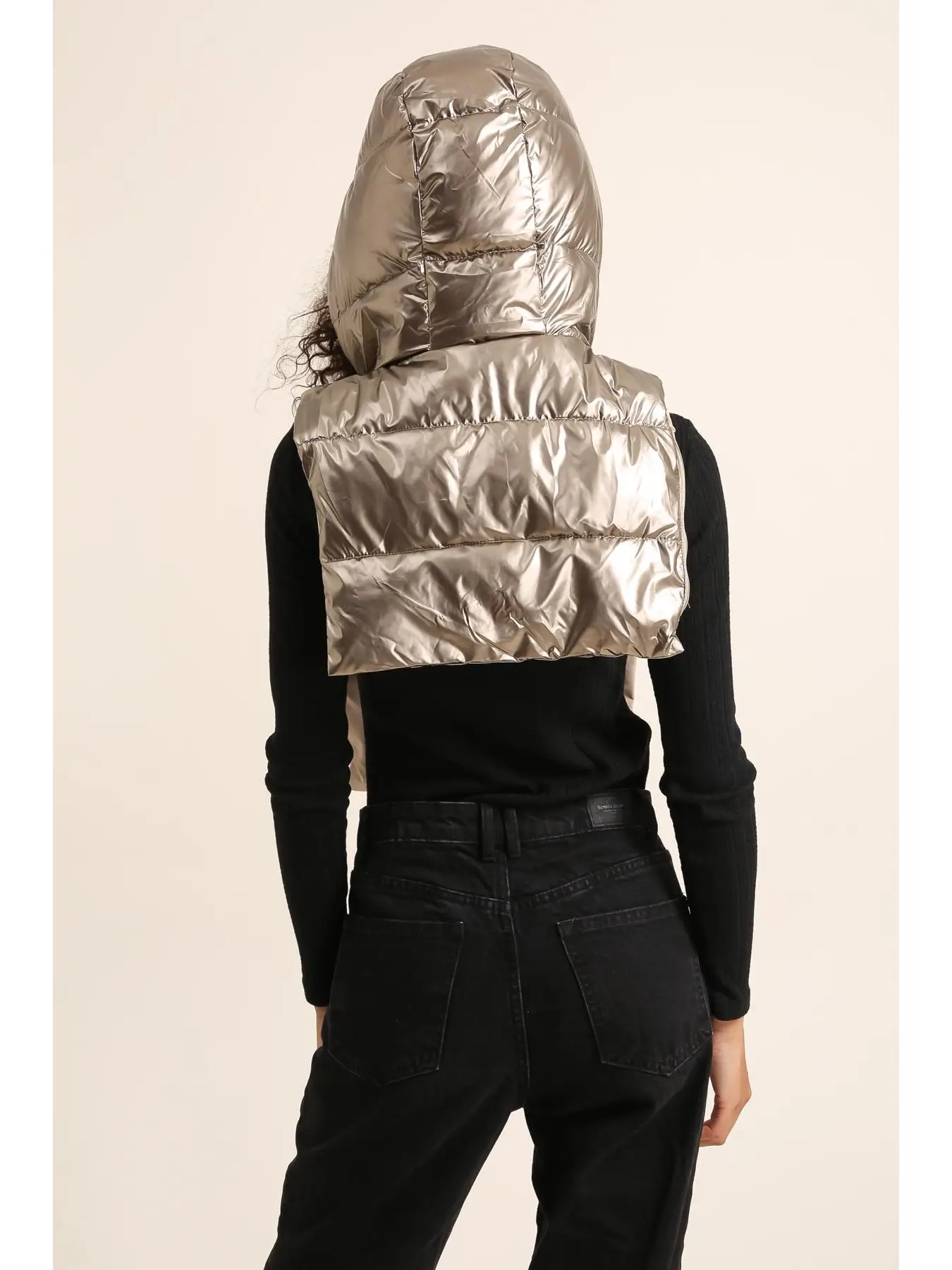 Attrait Paris – Capuche doudoune réversible – Dorée – Image 2