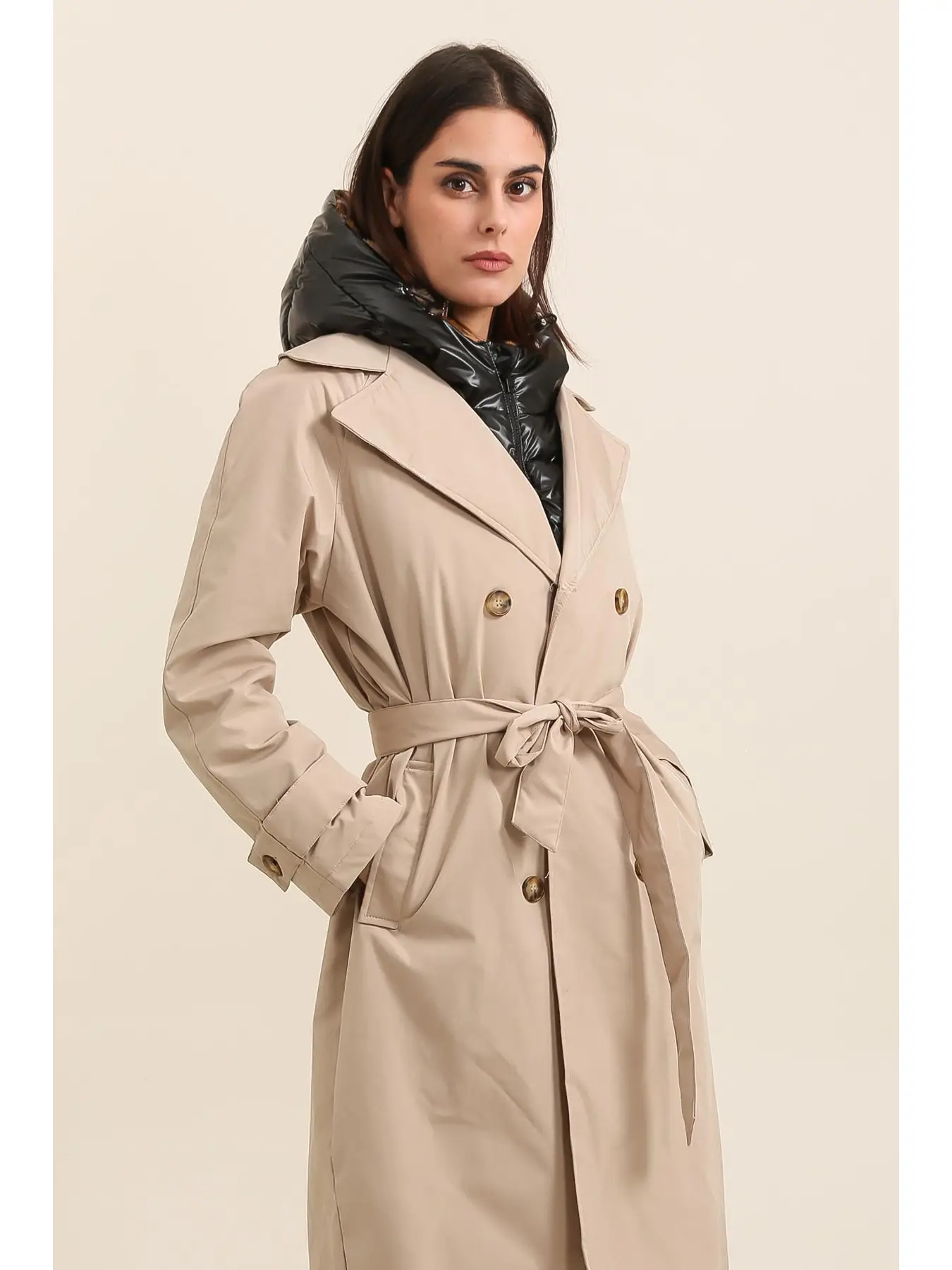 Attrait Paris – Capuche doudoune réversible – Fourée léopard – Image 4