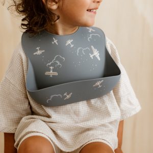 Zakuw – Bavoir en silicone – Aviateur