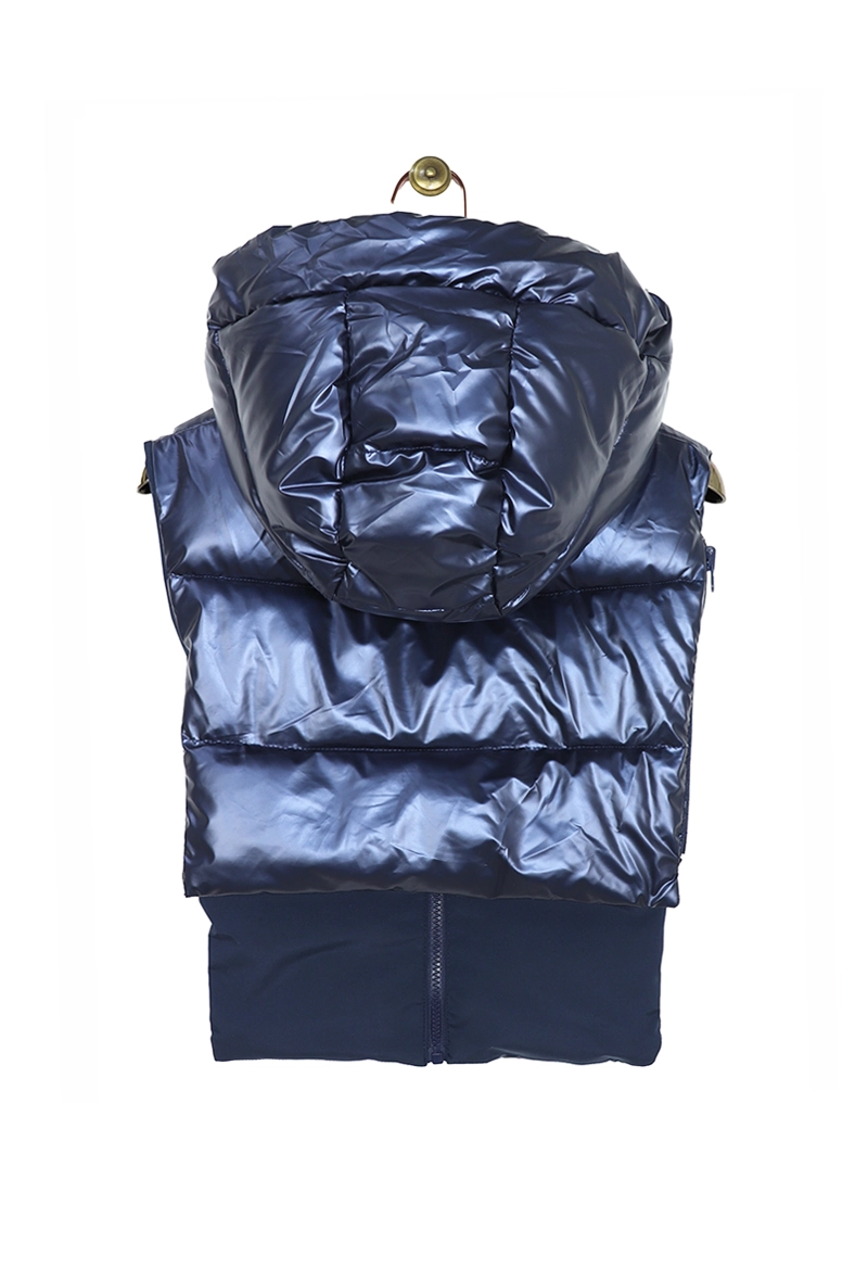 Attrait Paris – Capuche doudoune réversible – Bleue – Image 5