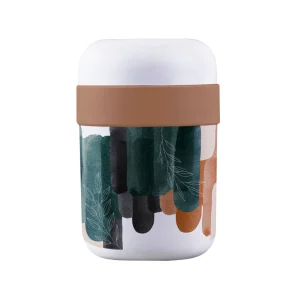 Bioloco – Boîte à repas isotherme 500+200ml – Abstract Earth