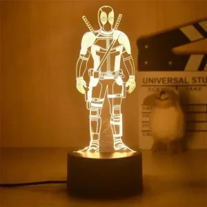 Creative Deadpool Lampe LED Illusion