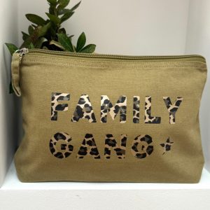 Marcel et Lily – Grande pochette kaki – Family gang