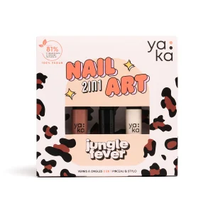 Yaka – Kit de vernis à ongles 2en1 enfants – Jungle Fever