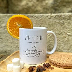 Marcel et Lily – Mug Couvercle En Liège –  »Vin chaud »