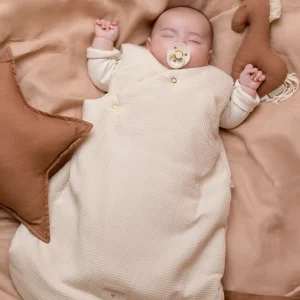 Nobodinoz – Gigoteuse en nid d&rsquo;abeille 0-6 mois – Naturel