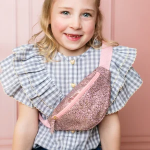 Luciole et petit pois – Sac banane pailleté – Doré