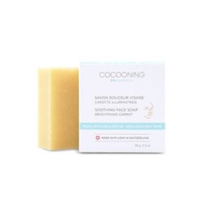 Cocooning – Savon douceur visage 80 gr – Carotte illuminatrice