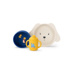 Moulin Roty – Set de vaisselle en silicone – Puce & Pilou