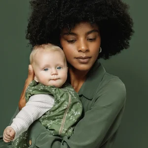 Nobodinoz – Gigoteuse en nid d&rsquo;abeille 6-18 mois – Green Jasmine