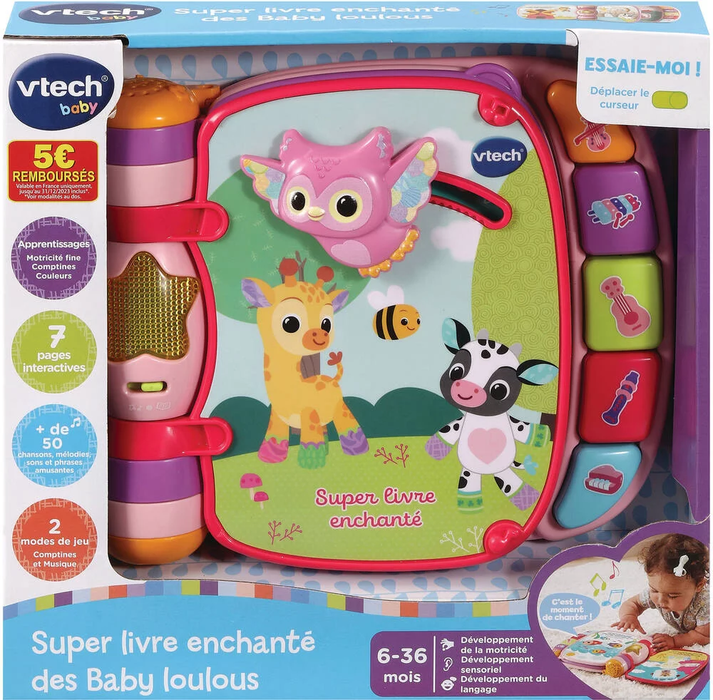 Super live enchanté des baby loulous rose – Vtech