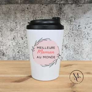 Verre à café en acier inoxydable 12oz - Meilleure Maman